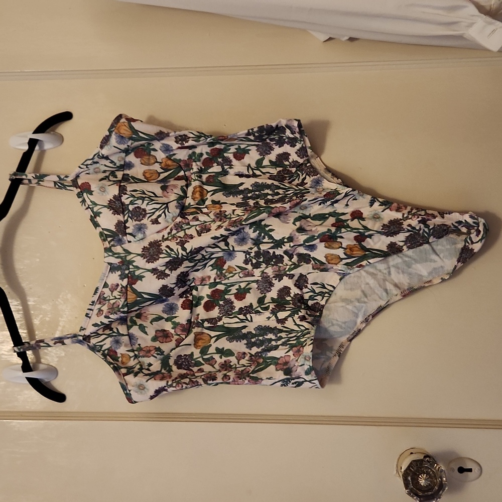 Flower Print Bodysuit